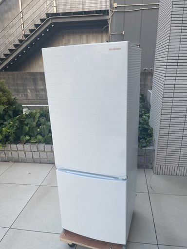 「配送可能」　２０２１年 冷蔵庫 154L 自動霜取り 一人暮らし 家庭用 2ドア 幅47.7cm KRSN-15A-WE ホワイト