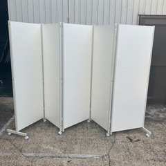 大幅値下げ❗️中古品 パーテーション 大型オフィス家具 5連 板5枚