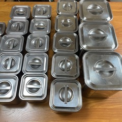 業務用　キッチンポット　大量セット　ボウル　保存容器　ステンレス　バット