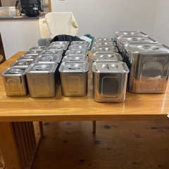 業務用　キッチンポット　大量セット　ボウル　保存容器　ステンレス　バット