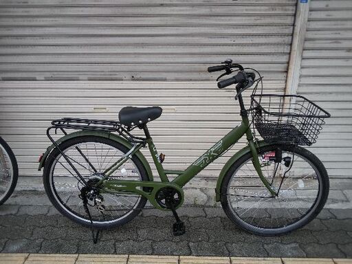 26吋 ファミリーサイクル 外装6段/オリーブ
