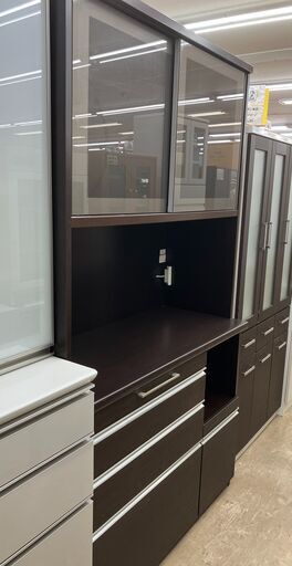 松田家具 ２面レンジボード キッチンボード No.1410● ※現金、クレジット、スマホ決済対応※