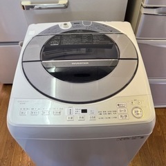 大型8.0kg!! 激安販売!! SHARP 全自動電気洗濯機 ES-GV8D 2019年 家電 生活家電 洗濯機