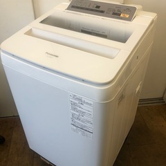 K146☆2017年製Panasonic製8.0㌔洗濯機☆6ヶ月保証付き