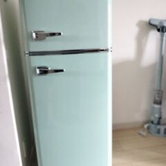 ミントグリーン 冷蔵庫 114L 冷蔵庫 114L レトロ PRR-122D-B