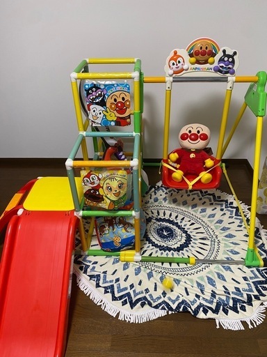 アンパンマン ジャングルジム 滑り台 ブランコ 鉄棒 美品 箱あり