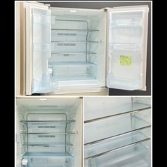 •動作品■510L 冷凍冷蔵庫6ドア東芝ベジータ フレンチドア 自動製氷 TOSHIBA VEGETA GR-F51FS シャンパン 中古品