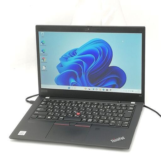 赤字覚悟 高速SSD フルHD 13.3型ワイド ノートパソコン Lenovo X13 中古美品 第10世代i5-10210U 8GB Bluetooth Webカメラ Windows11 Office