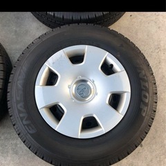 ハイエース純正ホイールとキャップ ダンロップエナセーブバンタイヤ4本セット