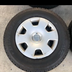 ハイエース純正ホイールとキャップ ダンロップエナセーブバンタイヤ4本セット