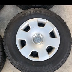 ハイエース純正ホイールとキャップ ダンロップエナセーブバンタイヤ4本セット