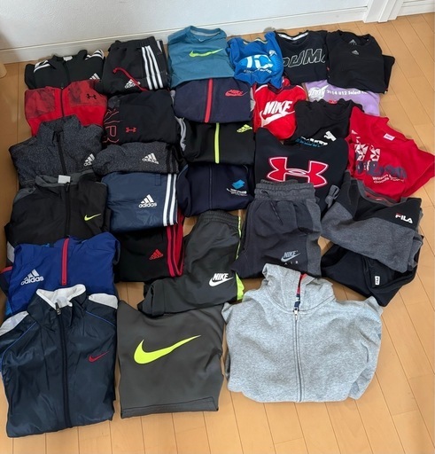 28点セット　男の子 キッズ150 スポーツブランドのみ サッカー ナイキアディダスアンダーアーマー  等々