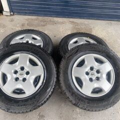 ダンロップ SP175n 195/80/15LT バリ溝ホイール付き