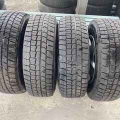ダンロップ SP175n 195/80/15LT バリ溝ホイール付き