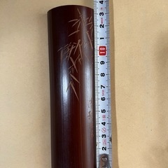 【GO-117】茶合 煎茶道具 竹彫 煤竹 清影揺風