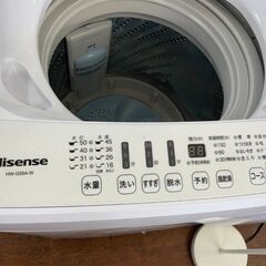 洗濯機　No.14166　ハイセンス　2018年製　5.5kg　HW-G55H-W　【リサイクルショップどりーむ天保山店】