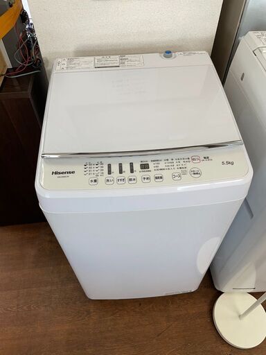 洗濯機　No.14166　ハイセンス　2018年製　5.5kg　HW-G55H-W　【リサイクルショップどりーむ天保山店】