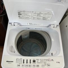 洗濯機　No.14166　ハイセンス　2018年製　5.5kg　HW-G55H-W　【リサイクルショップどりーむ天保山店】