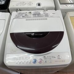 洗濯機　No.14167　SHARP　2011年製　6kg　ES-GE60K-T　【リサイクルショップどりーむ天保山店】