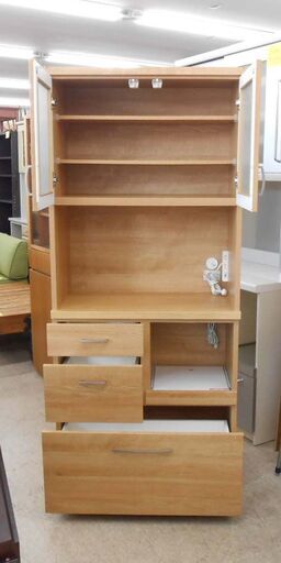 ニトリ　レンジボード　コパン　ブラウン ニトリ（NITORI） 幅60cm レンジボード (コパン T 60RB DBR) キッチン