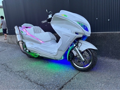 大幅値下げ‼️ マジェスティ C 250 SG03J フルカスタム　エアロ　LED オールホワイト　茨城　千葉　埼玉　東京　栃木　神奈川　群馬　バイク　ビックスクーター　フォルツァ　マグザム　スカイウェイブ　フュージョン　グランドマジェスティ