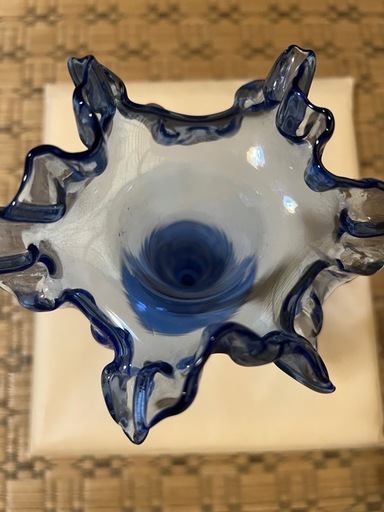 GO-132】琉球ガラス アサガオ 朝顔 花瓶