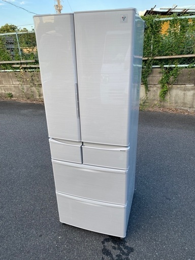 ☘️大阪市から阪南市まで配達設置無料シャープ冷蔵庫465Ｌ　自動製氷保証有り