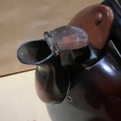 GO-144】やかん 薬缶 水注 腰黒 口蓋 昭和レトロ 茶道具