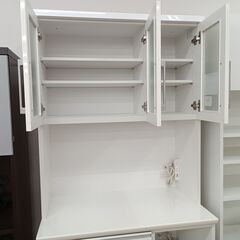 ☆ジモティ割あり☆ レンジボード ホワイト H201×D50.5×W90