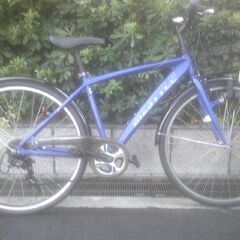 整備済み中古自転車　700ｘ38　税別￥17.800-　アルミフレーム　外装７段　マットブルー821　美車