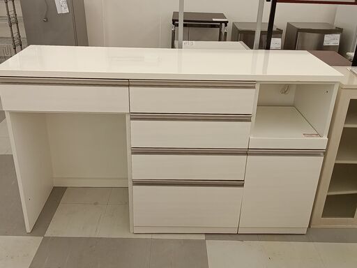 ★ジモティ割あり★  NITORI キッチンカウンター ホワイト  H96×D51×W160 クリーニング済み TC1058