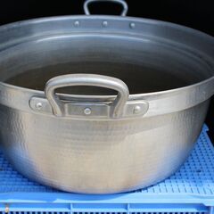 芋煮会で大活躍アルミ鍋48cm(約33㍑)木蓋付