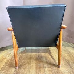 家具 生活家具 カリモク60 1人掛けソファー ブラック×ブラウン