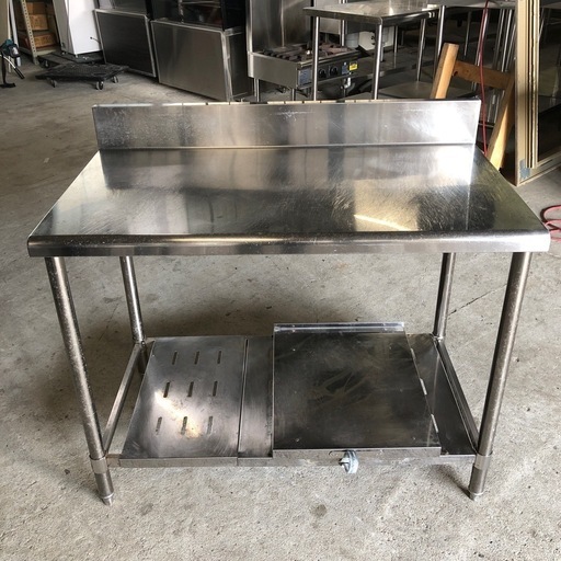 業務用 調理台 作業台　炊飯器台 スライド 付 105×60×80cm
