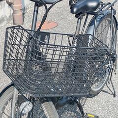 引取り限定】電動アシスト自転車 26インチ 大容量前カゴ 後輪鍵2