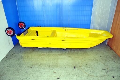 山口)【店頭引取限定品】メーカー不明　ポリエチレン　ボート　2馬力対応　2人用　フロート付 ◆BIZ1374FCY MH14B