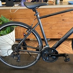 【SALE！全品防犯登録無料！PRECISION PRC前輪タイヤ・前輪チューブ新品！】アルミフレーム　3×8速　700×28cクロスバイク　マットガンメタ