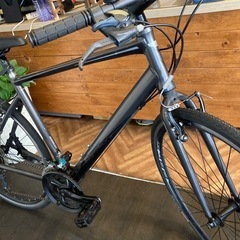 【SALE！全品防犯登録無料！PRECISION PRC前輪タイヤ・前輪チューブ新品！】アルミフレーム　3×8速　700×28cクロスバイク　マットガンメタ