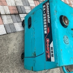 発電機 中古 エンジン デンヨー ニューパワー GA-2600SSM 100V 60Hz 2.6KVA 防音型 15Lタンク