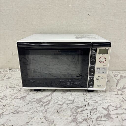 19328  HITACHI オーブンレンジ ターンテーブル 2017年製 50/60㎐ ◆大阪市内・東大阪市他 6,000円以上ご購入で無料配達いたします！◆ ※京都・高槻・枚方方面◆神戸・西宮・尼崎方面◆生駒方面、大阪南部方面　それぞれ条件付き無料配送あり！