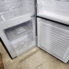 冷蔵庫 106L 2022年製 NITORI NTR-106BK Nグラシア ブラック 黒 2ドア 右開き 100Lクラス 家電 ニトリ 札幌市 平岸店