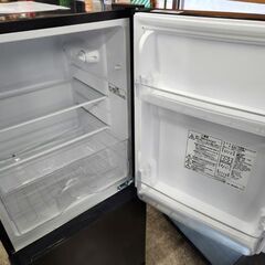 冷蔵庫 106L 2022年製 NITORI NTR-106BK Nグラシア ブラック 黒 2ドア 右開き 100Lクラス 家電 ニトリ 札幌市 平岸店