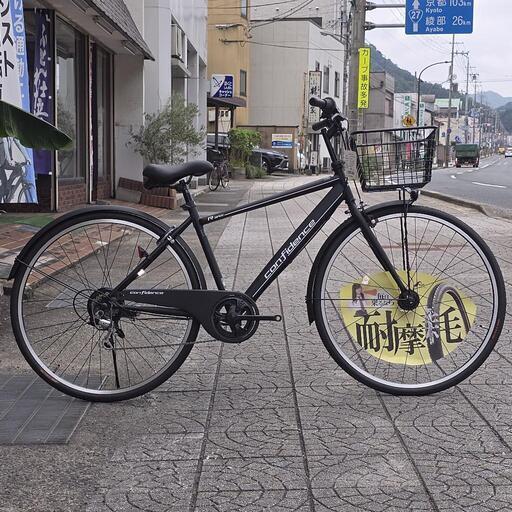 【新車】自転車 27インチ スポーツタイプ カゴ付き 6段変速付き