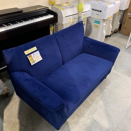 【2人掛けソファー】【クリーニング済み】【管理番号12108】