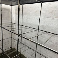 アルミホイールラック ショーケース 展示棚 ホイールラック 陳列棚 オートサロン風 展示 Y0190