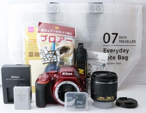 ★Nikon D5500★最新レンズ●Wi-Fi内蔵●すぐ使える  1ヶ月動作補償あり！ 安心のゆうパック代引き発送！ 送料、代引き手数料無料！