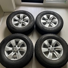 プラド後期 純正アルミホイール+スタッドレスタイヤ4本セット275/65R17