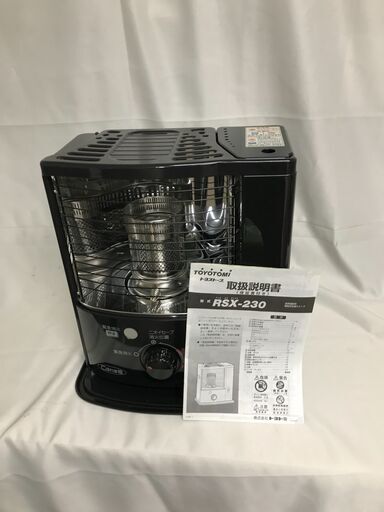 【北見市発】トヨトミ TOYOTOMI 自然通気形開放式石油ストーブ RSX-230 2018年製 黒 暖房 引っ越し (E2980awraY)