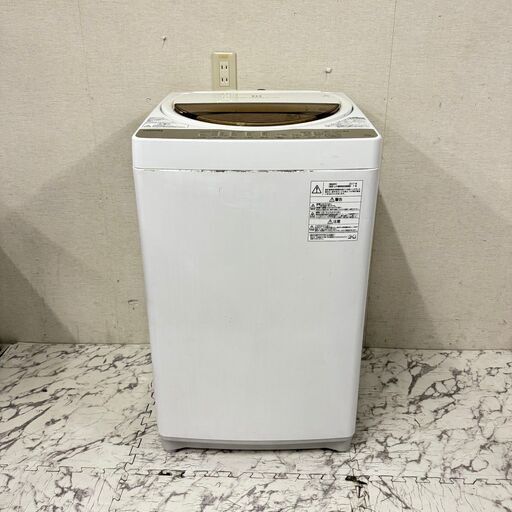 19347  TOSHIBA 一人暮らし洗濯機 2017年製 6.0kg ◆大阪市内・東大阪市他 6,000円以上ご購入で無料配達いたします！◆ ※京都・高槻・枚方方面◆神戸・西宮・尼崎方面◆生駒方面、大阪南部方面　それぞれ条件付き無料配送あり！