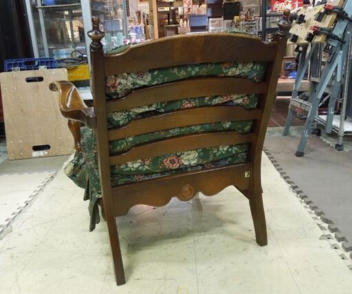 ① 飛騨産業 キツツキマーク 穂高 両肘付チェア 1人掛けソファ 椅子